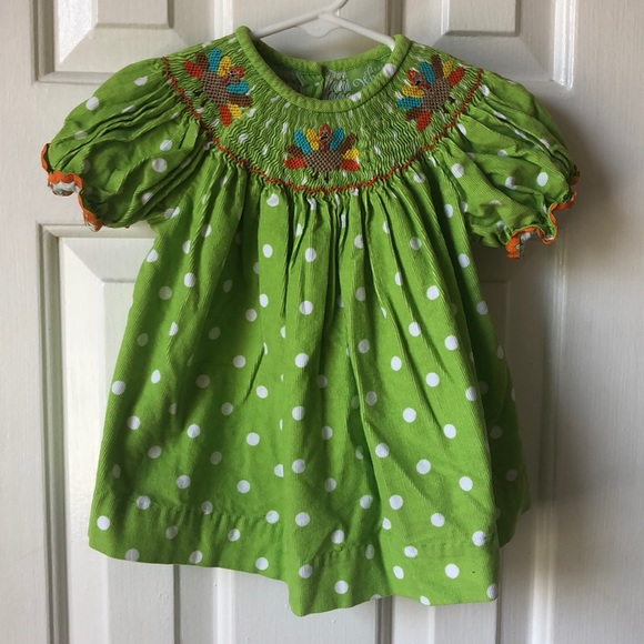 classic whimsy Other - Adorable Turkey 🦃 motif dress 2T